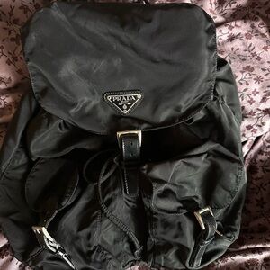 Prada Black Nylon Backpack